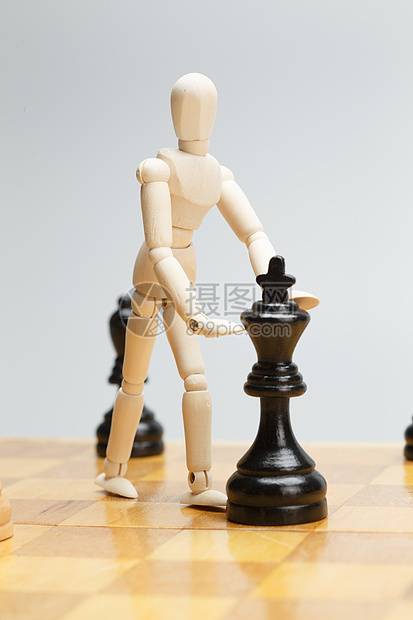 垂直构图领导能力策略象棋创意图片