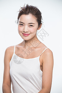 20多岁成年人亚洲人青年女人妆面肖像图片