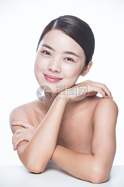 仅一个人亚洲休闲装青年女人妆面肖像图片