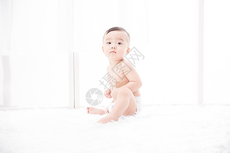 住宅房间皮肤摄影可爱男婴儿图片
