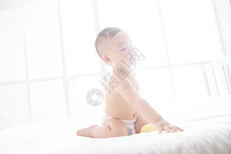婴儿期房间开端可爱男婴儿图片