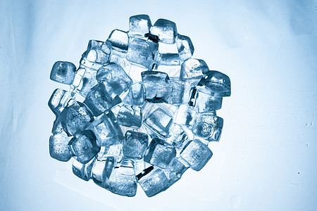 清凉冰块的创意摄影图片素材