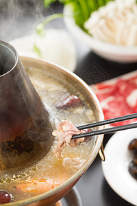 清新饮食餐饮文化涮羊肉图片