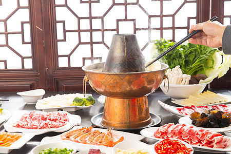 餐饮文化传统东亚涮羊肉图片