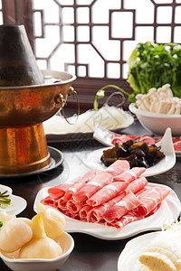 餐饮文化中华美食烹饪涮羊肉图片