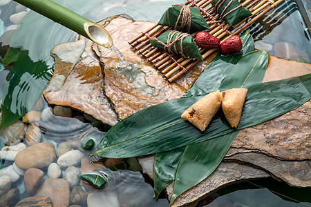 东方节日美食肉粽图片