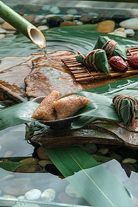特产健康食品粽子图片