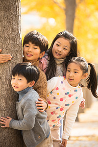 螃蟹图片彩色图片姐妹自由欢乐的男孩女孩在户外玩耍背景