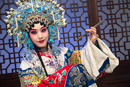 人折扇京剧高清图片拿着扇子的花旦高清图片拿折扇的男性演员戴红围巾