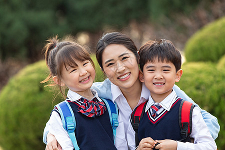 校园安全上学人指导教师学生和老师背景