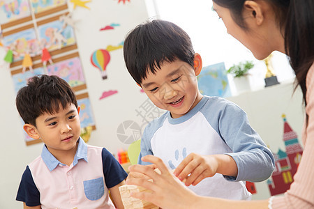 纯洁休闲装学习幼儿园老师和小朋友们图片