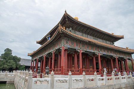 国际著名景点户外建筑外部北京雍和宫背景图片