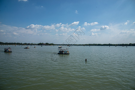 中国美景远古的河流天空北京颐和园背景