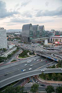 国际著名景点白昼亚洲北京西直门建筑群图片