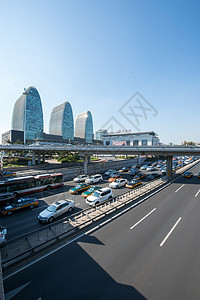 北京西直门建筑群和道路图片