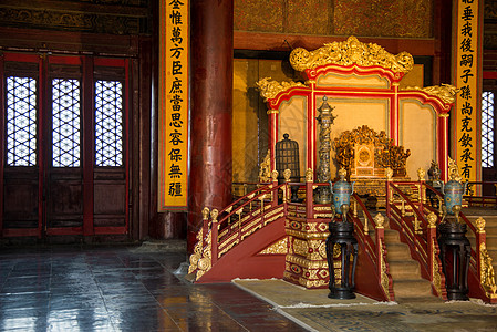 金色大厅宏伟北京故宫背景