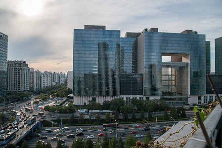 建筑外部立交桥街道北京市东直门建筑群图片