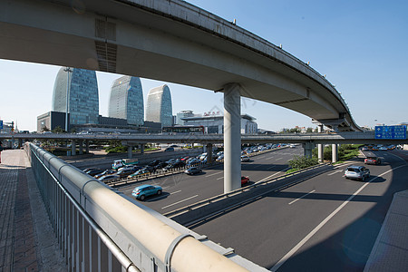 首都市中心现代北京西直门建筑群图片