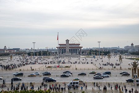 中国美景汽车东亚北京广场全景背景