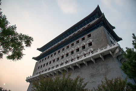 城堡元素大栅栏元素建筑北京前门城楼背景