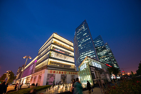 新的首都旅行北京城市建筑夜景图片