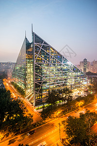 环境城市街道北京侨福芳草地大厦夜景图片