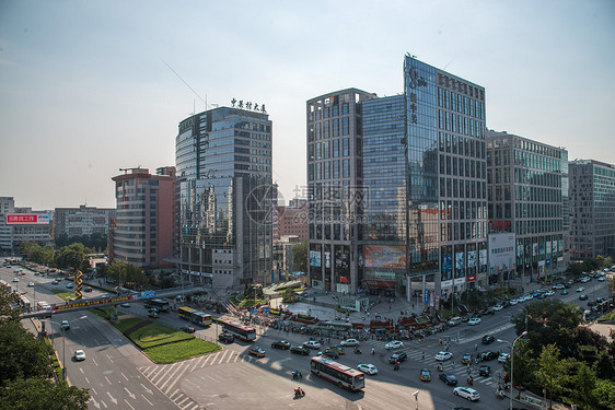 北京城市建筑和街道图片