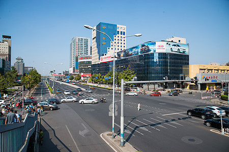 北京城市建筑和街道图片