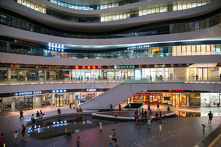 银河海报北京城市建筑和街道背景