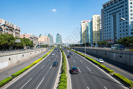 北京城市建筑和街道图片