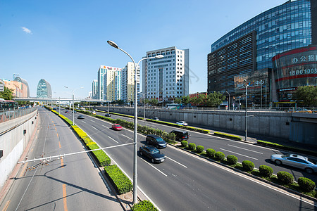 北京城市建筑和街道图片