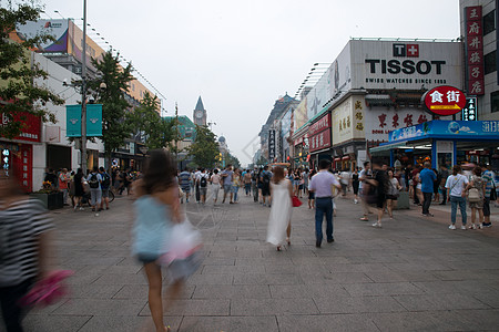 城市传统文化商店北京王府井大街图片