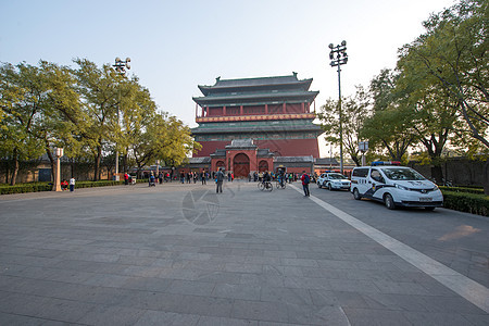 当地著名景点都市风光建筑北京钟鼓楼图片
