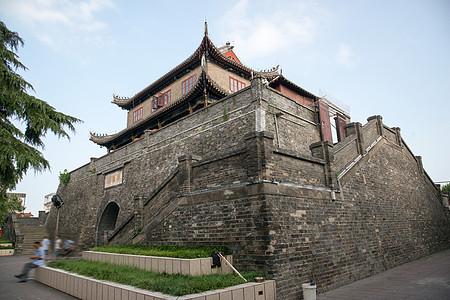 地标建筑市区鼓楼江苏省淮安镇淮楼图片素材