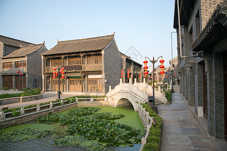 古镇风光海报江苏无锡景区风景背景