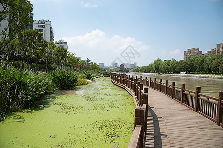 无人旅游胜地水江苏省淮安清江浦中洲岛图片