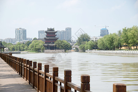 户外古城旅行江苏省淮安清江浦中洲岛图片