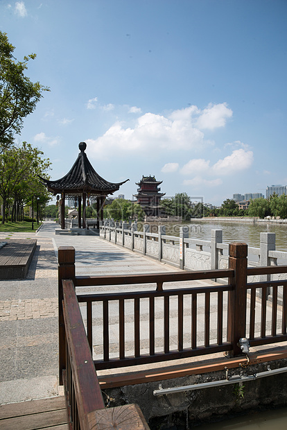 地标建筑古典风格清江浦区江苏省淮安清江浦中洲岛