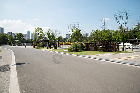 都市马路江苏省的自然风景区背景