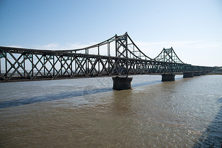 边境鸭绿江旅游胜地辽宁省丹东大桥图片