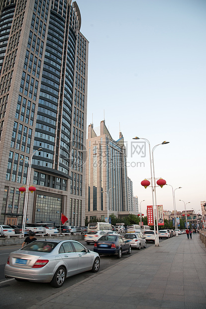 市中心旅游目的地辽宁省丹东城市建筑图片