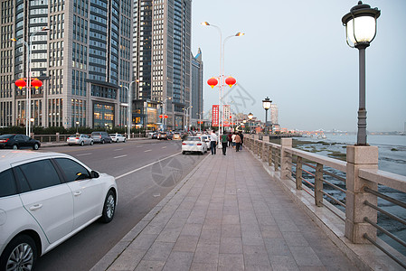 天空水平构图鸭绿江辽宁省丹东风光图片