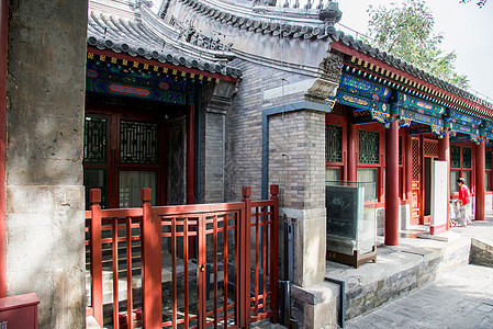 古老的保护亭台楼阁北京恭王府图片