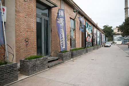 工厂海报建筑外部东亚建筑特色北京798艺术区背景