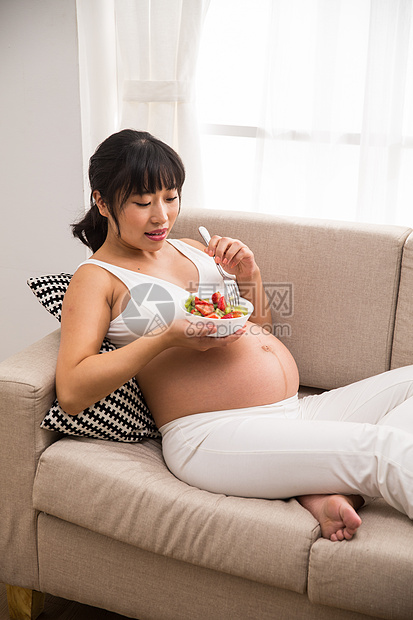 腹部蔬菜孕妇吃水果图片