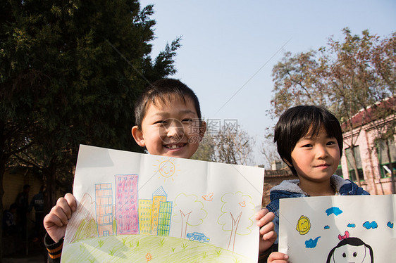 家庭作业亚洲人想象乡村小学里的小学生图片