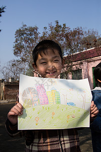 教育信心展示乡村小学里的小学生图片