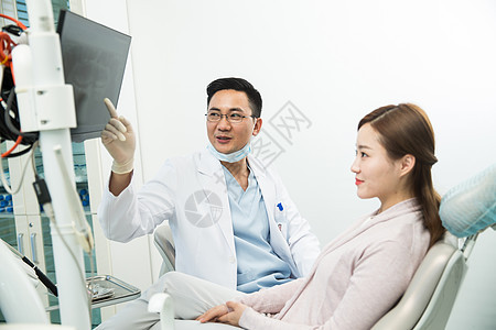 牙科医生给患者治疗图片