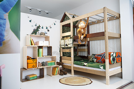 玩具人造空间水平构图儿童房图片