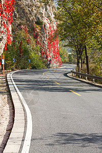 石头旅行山路北京郊区的公路高清图片